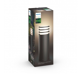 Philips Hue Lucca Outdoor Pedestal Lantern | E27 | 9 W | Warm white