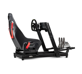 Next Level Racing Aluminium Simulator Cockpit, Wheel Plate Edition | GTElite Lite | Black