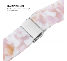 Fixed | Resin Strap for Apple Watch 38/40/41mm | Candy Pink | Epoxy Resin