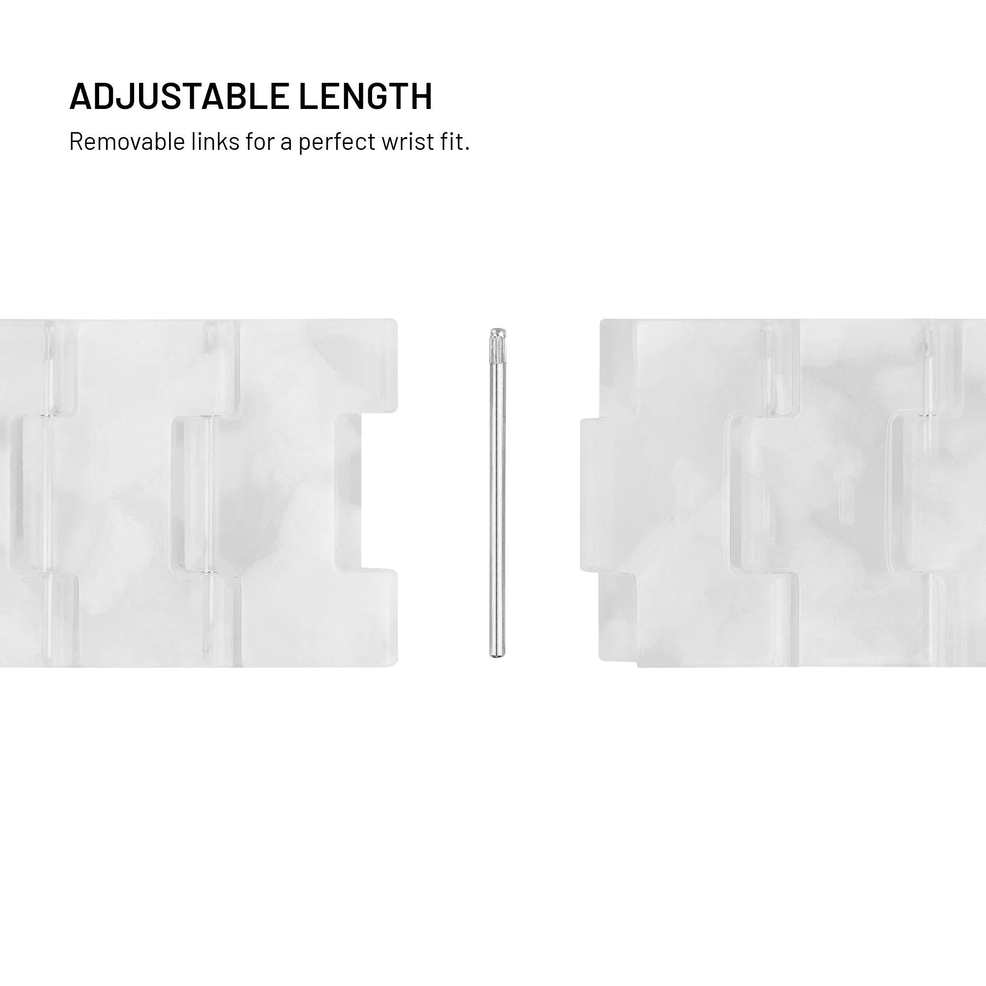 Fixed | Resin Strap for Apple Watch 38/40/41mm | Cloud White | Epoxy resin