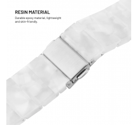 Fixed | Resin Strap for Apple Watch 38/40/41mm | Cloud White | Epoxy resin
