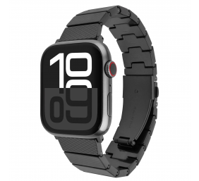 Fixed | Resin Strap for Apple Watch 44/45/46/49mm | Carbon Black | Epoxy resin