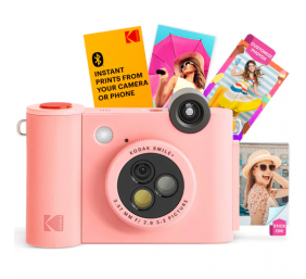 Kodak SMILE+ Momentinis fotoaparatas, 2x3'', Rausva (SPEC)