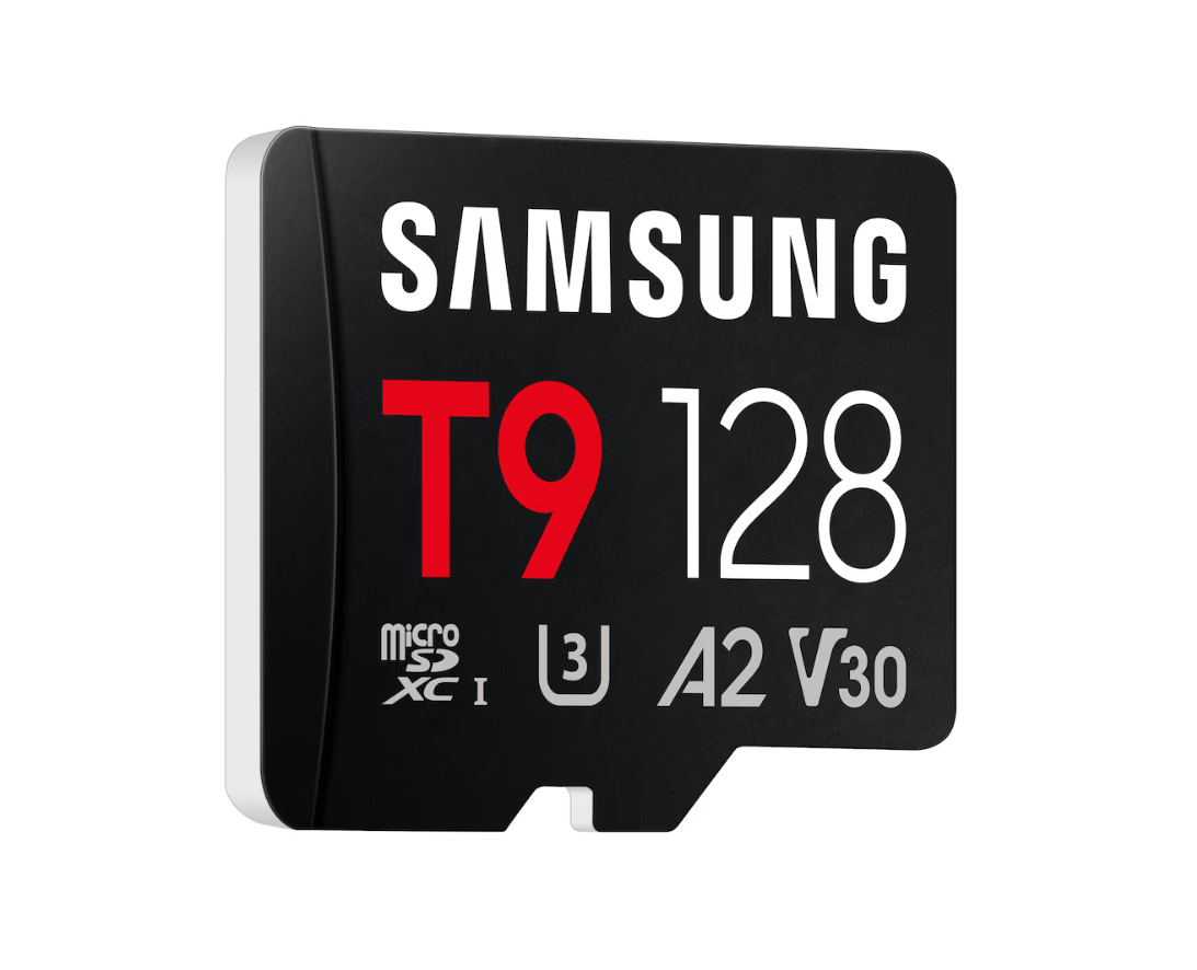 Samsung T9 | MicroSD Card | 128 GB | microSDXC | Flash memory class U3, V30, A2