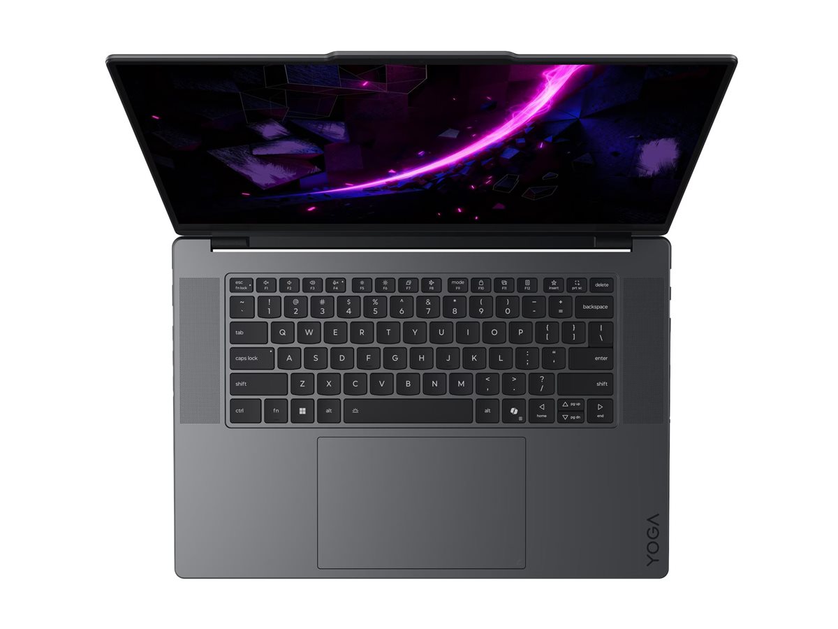 Lenovo Yoga Pro 9 16IPH11 Intel | Thunder Grey | 16 " | OLED | Touchscreen | 2.8K WQXGA+ | 2880 x 1800 pixels | Intel Core Ultra 7 | 356H | 32 GB | Soldered LPDDR5X | Solid-state drive capacity 1000 GB | NVIDIA GeForce RTX 5060 | GDDR7 | 8 GB | Windows 11