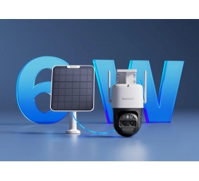 Reolink 4K Dual-Lens Wi-Fi 6 Battery-Powered Security Camera withSolar Panel 2 | Trackmix Series B770 | PTZ | 2.8mm/F1.6 | H.264/H.265 | Micro SD, Max. 256 GB