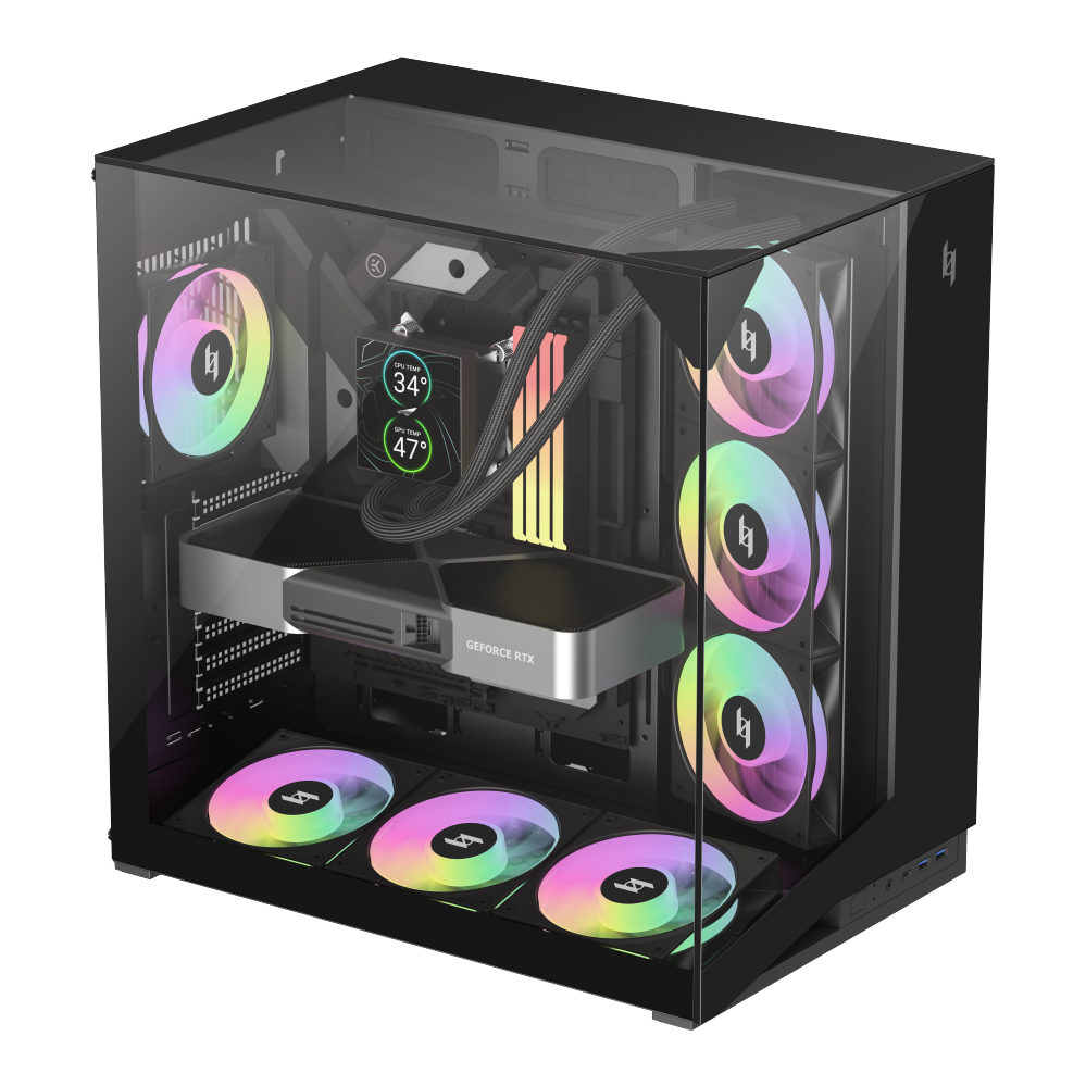 Gamemax Case | NEX C56 VC BK | ATX