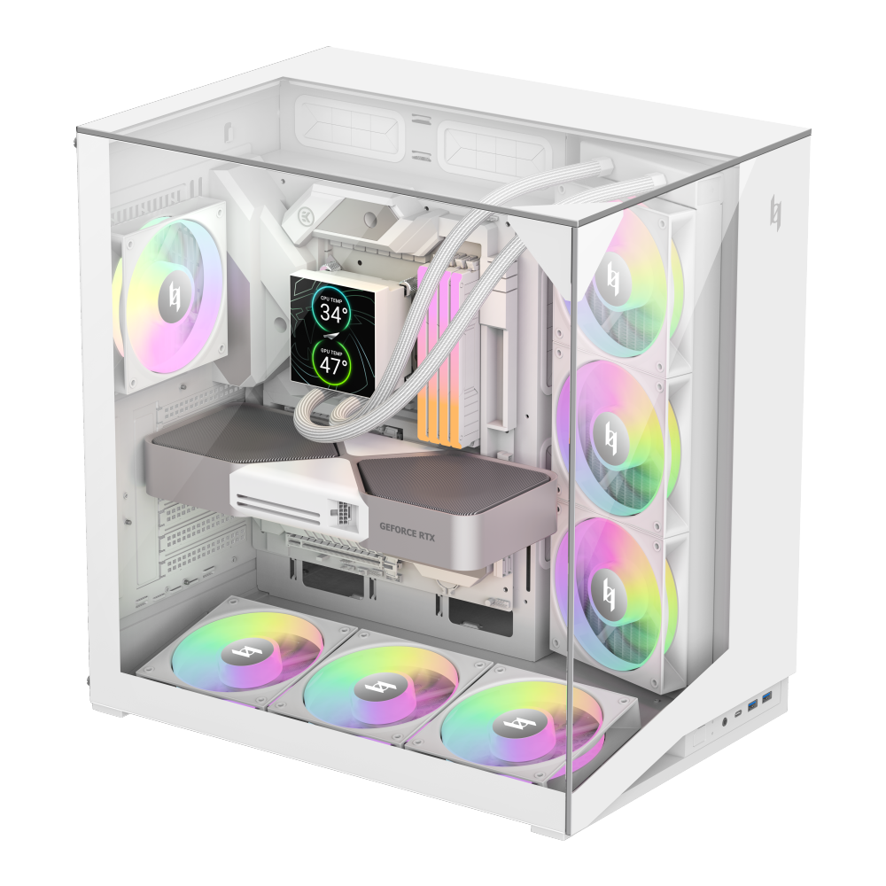 Gamemax Case | NEX C56 VC WH | ATX