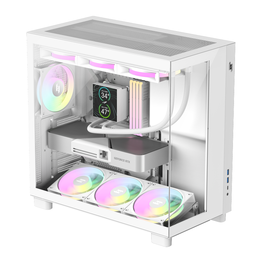Gamemax Case | NEX C53 WH | ATX/BTF