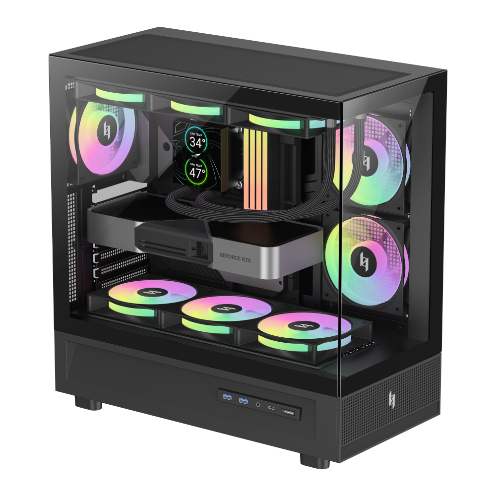 Gamemax Case | NEX C51 BK | ATX/BTF