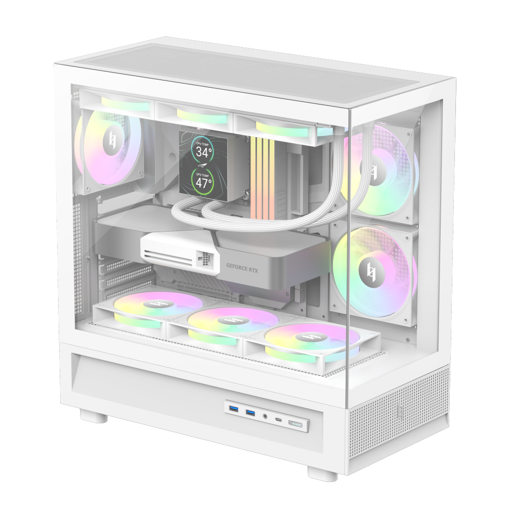 Gamemax Case | NEX C51 WH | ATX/BTF