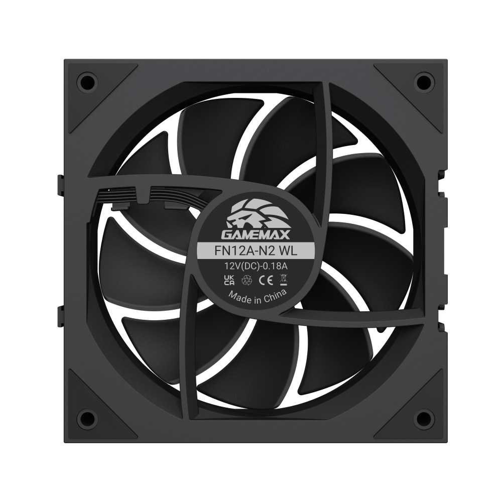 Gamemax FN12A-N2 WL | Case fan | Black