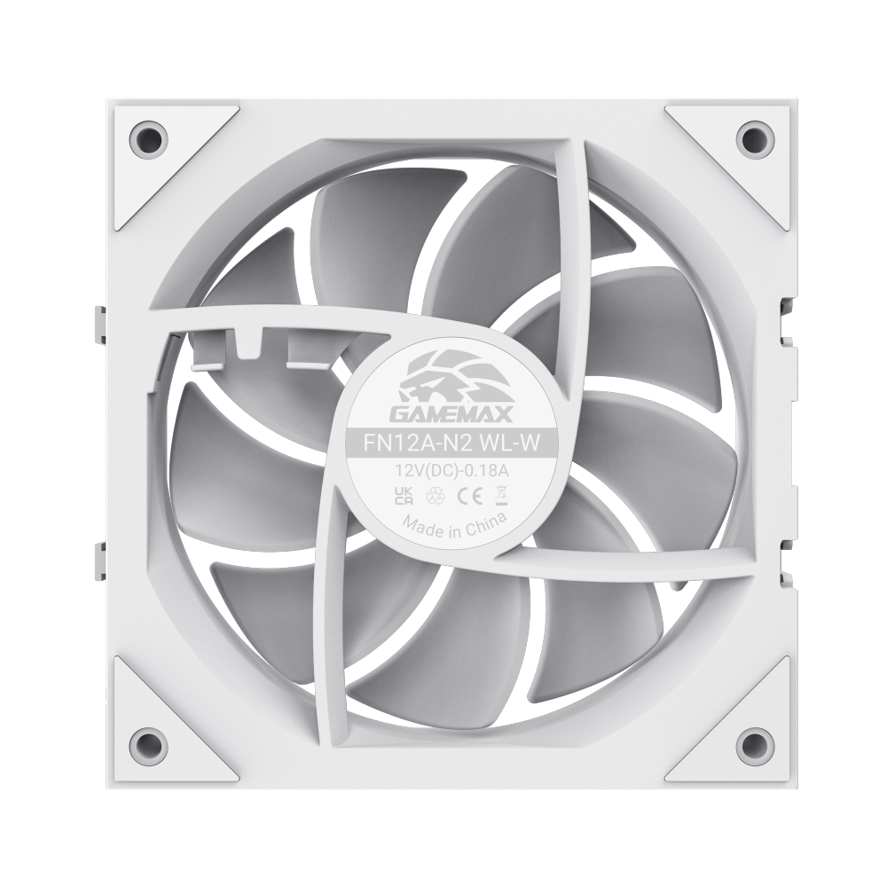 Gamemax FN12A-N2 WL-W | Case fan | White