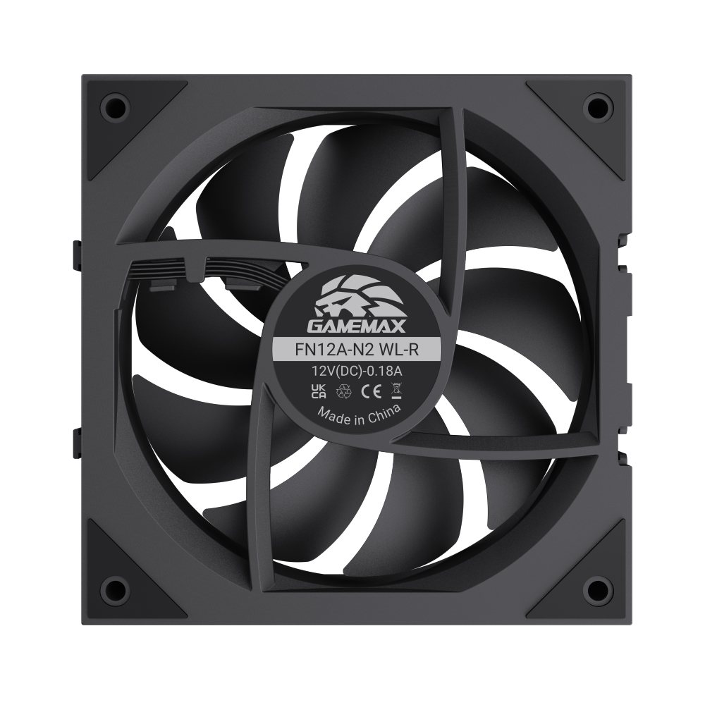 Gamemax FN12A-N2 WL-R | Case fan | Black