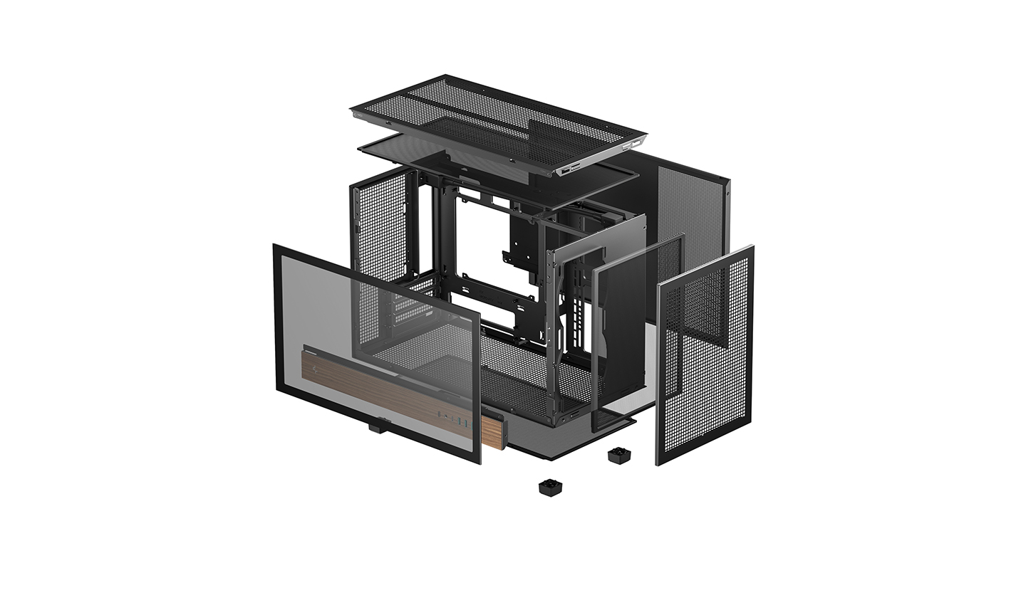 Deepcool Case | CH260 Wood | Black | Micro Tower
