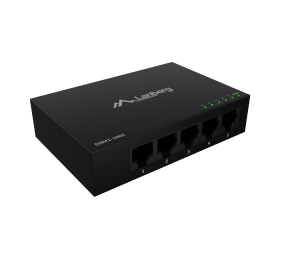 Lanberg Switch 5x1GB/s Unmanagment Gigabit Ethernet Desktop 12V metal case | DSM1-1005 | Unmanaged | Desktop