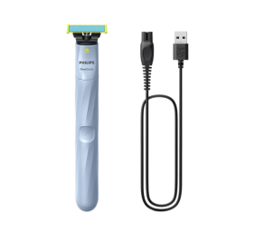 Philips OneBlade 1st Shave QP1324/20 Plaukų skustuvas, Sky Blue