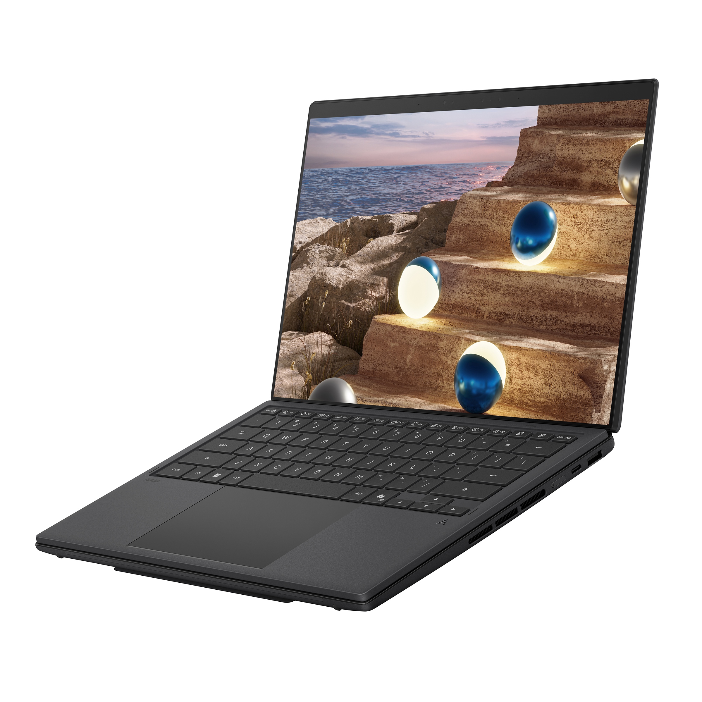 Asus Zenbook Duo UX8407AA-SN094X | Moher Gray | 14 " | OLED | Touchscreen | 2.8K | 2880 x 1800 pixels | Anti-Reflective | Intel Core Ultra 9 | 378H | 32 GB | LPDDR5X | Solid-state drive capacity 2000 GB | Intel Arc Graphics | Windows 11 Home | 802.11be | 