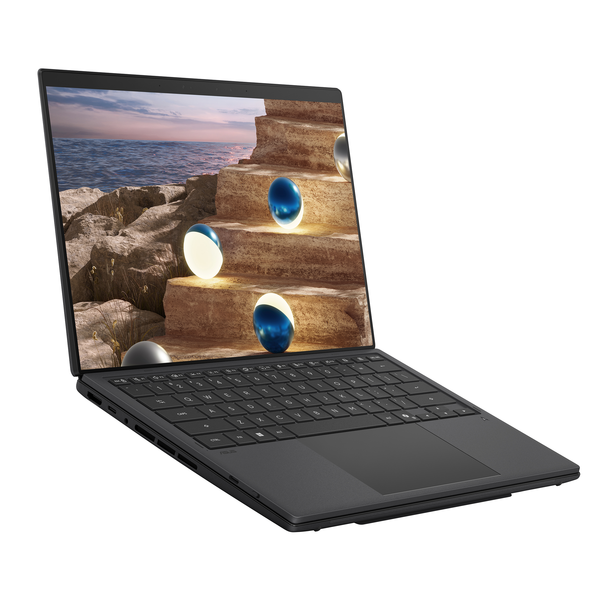 Asus Zenbook Duo UX8407AA-SN094X | Moher Gray | 14 " | OLED | Touchscreen | 2.8K | 2880 x 1800 pixels | Anti-Reflective | Intel Core Ultra 9 | 378H | 32 GB | LPDDR5X | Solid-state drive capacity 2000 GB | Intel Arc Graphics | Windows 11 Home | 802.11be | 