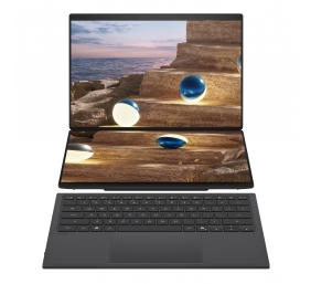 Asus Zenbook Duo UX8407AA-SN094X | Moher Gray | 14 " | OLED | Touchscreen | 2.8K | 2880 x 1800 pixels | Anti-Reflective | Intel Core Ultra 9 | 378H | 32 GB | LPDDR5X | Solid-state drive capacity 2000 GB | Intel Arc Graphics | Windows 11 Home | 802.11be | 