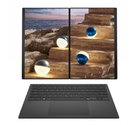 Asus Zenbook Duo UX8407AA-SN094X | Moher Gray | 14 " | OLED | Touchscreen | 2.8K | 2880 x 1800 pixels | Anti-Reflective | Intel Core Ultra 9 | 378H | 32 GB | LPDDR5X | Solid-state drive capacity 2000 GB | Intel Arc Graphics | Windows 11 Home | 802.11be | 