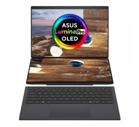 Asus Zenbook Duo UX8407AA-SN094X | Moher Gray | 14 " | OLED | Touchscreen | 2.8K | 2880 x 1800 pixels | Anti-Reflective | Intel Core Ultra 9 | 378H | 32 GB | LPDDR5X | Solid-state drive capacity 2000 GB | Intel Arc Graphics | Windows 11 Home | 802.11be | 