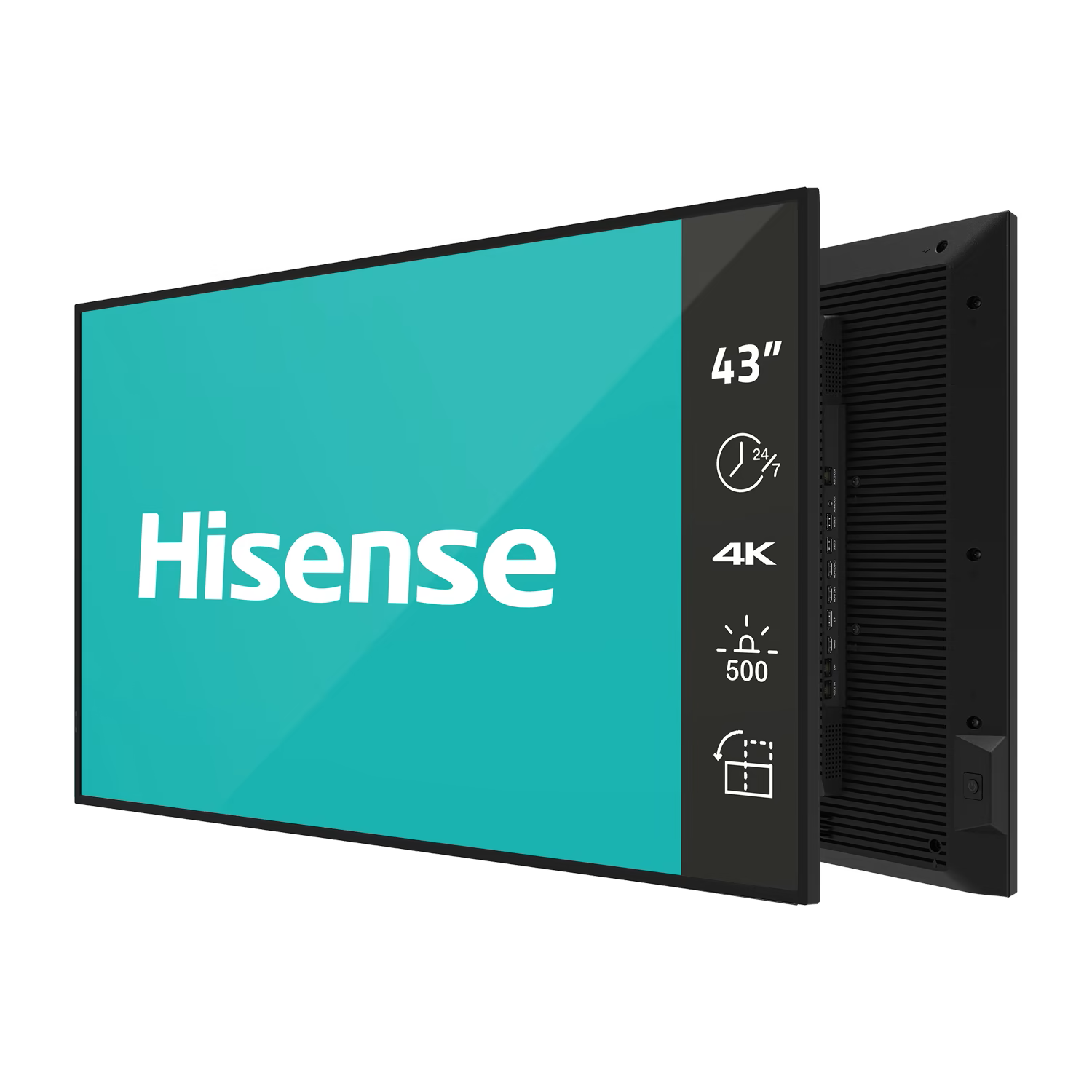 Hisense 43DM66D | Digital Signage Display | 43 " | Landscape/Portrait | 24/7 | Android | Wi-Fi | 8 ms | 178 ° | 178 ° | 500 cd/m²