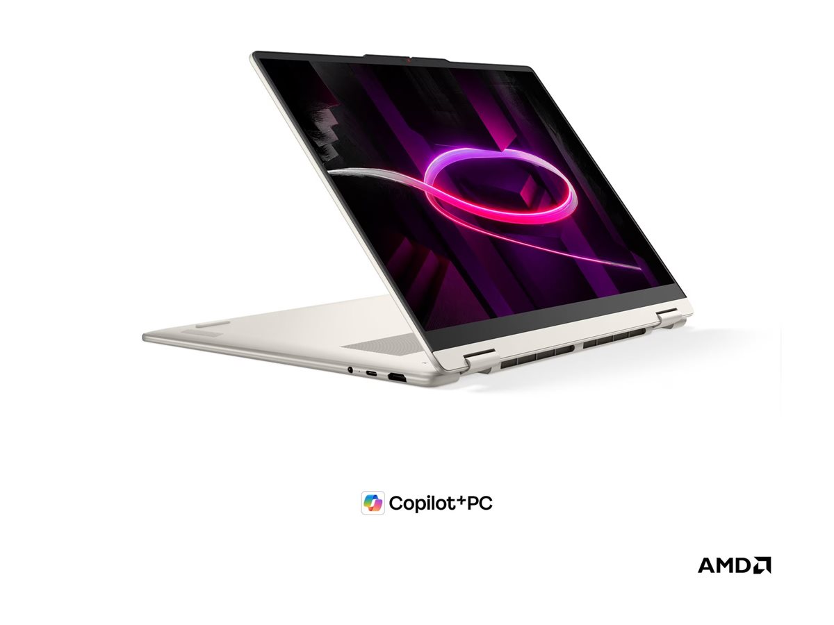 Lenovo Yoga 7 2-in-1 16AGP11 AMD | Seashell | 16 " | OLED | Touchscreen | WUXGA | 1920 x 1200 pixels | Glossy | AMD Ryzen AI 5 | 435 | 16 GB | Soldered LPDDR5X | Solid-state drive capacity 512 GB | AMD Radeon 840M Graphics | Windows 11 Home | 802.11be | B