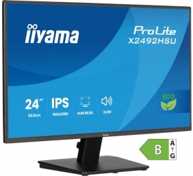 iiyama ProLite X2492HSU-B1 Monitorius 24'' IPS, FHD 1920x1080, 3 ms, 300 cd/m2, 120 Hz, Juoda