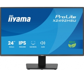 iiyama ProLite X2492HSU-B1 Monitorius 24'' IPS, FHD 1920x1080, 3 ms, 300 cd/m2, 120 Hz, Juoda