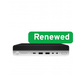 HP Renewed Grade A | ProDesk 600 G4 Desktop Mini PC | Intel Core i3 | i3-8100T | 8 GB | SSD | 128 GB | Intel UHD Graphics 630 | Windows 11 Home | 12 month(s)