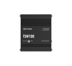 Teltonika Ethernet Switch 5x1GbE, POE af/at (TSW100010040) | TSW100 | Unmanaged | Wall-mountable