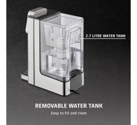 Caso HW 666 Inox | Turbo Hot Water Dispenser | Electric | 2200-2600 W | 2.7 L | Plastic/Stainless Steel | Stainless steel/Black