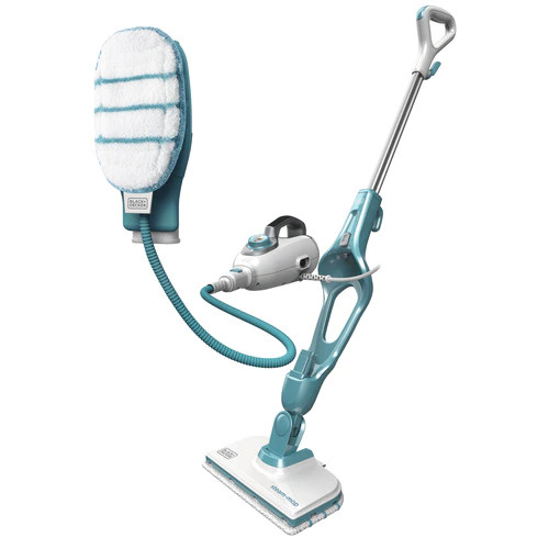 BLACK & DECKER 9in1 Steam cleaner | FSMH1351SM-QS | Power 1300 W | Water tank capacity 0.5 L | Teal/White