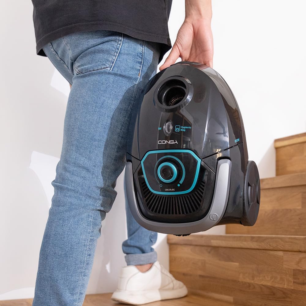 Cecotec Vacuum cleaner | Conga Powerbag 2500 Plus | Bagged | Dust capacity 2.5 L | Power 850 W | Black