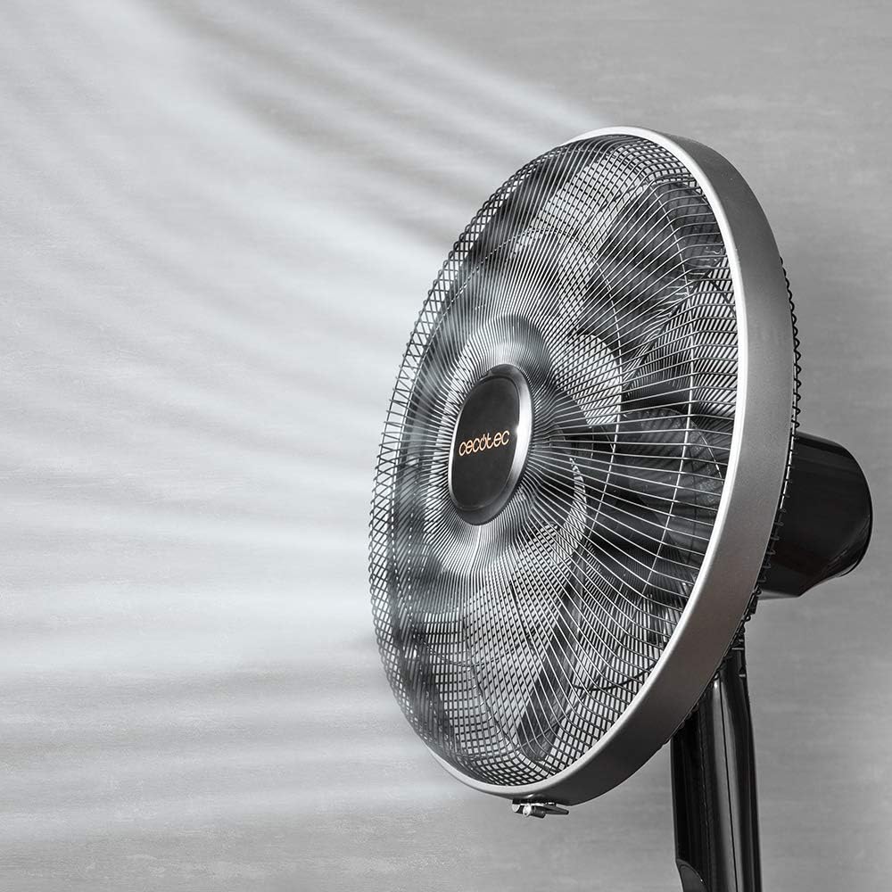 Cecotec EnergySilence 1020 ExtremeConnected | Pedestal Fan | Stand Fan | 60 W | Diameter 40 cm | Number of speeds 6 | Oscillation | Timer | Remote control | Black