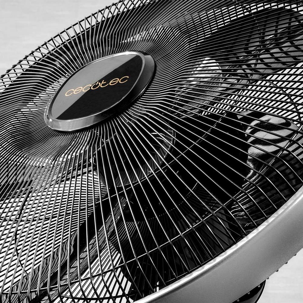 Cecotec EnergySilence 1020 ExtremeConnected | Pedestal Fan | Stand Fan | 60 W | Diameter 40 cm | Number of speeds 6 | Oscillation | Timer | Remote control | Black