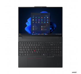 Lenovo ThinkPad E16 G4 AMD | Black | 16 " | IPS | WUXGA | 1920 x 1200 pixels | Anti-glare | AMD Ryzen AI 5 | 330 | 16 GB | SODIMM DDR5 | Solid-state drive capacity 512 GB | AMD Radeon 820M Graphics | Windows 11 Pro | 802.11be | Bluetooth version 5.4 | Key