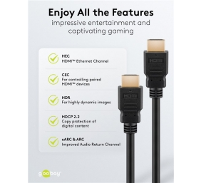 Goobay 80105 Soft HDMI High-Speed Cable with Ethernet | Soft | 5 m