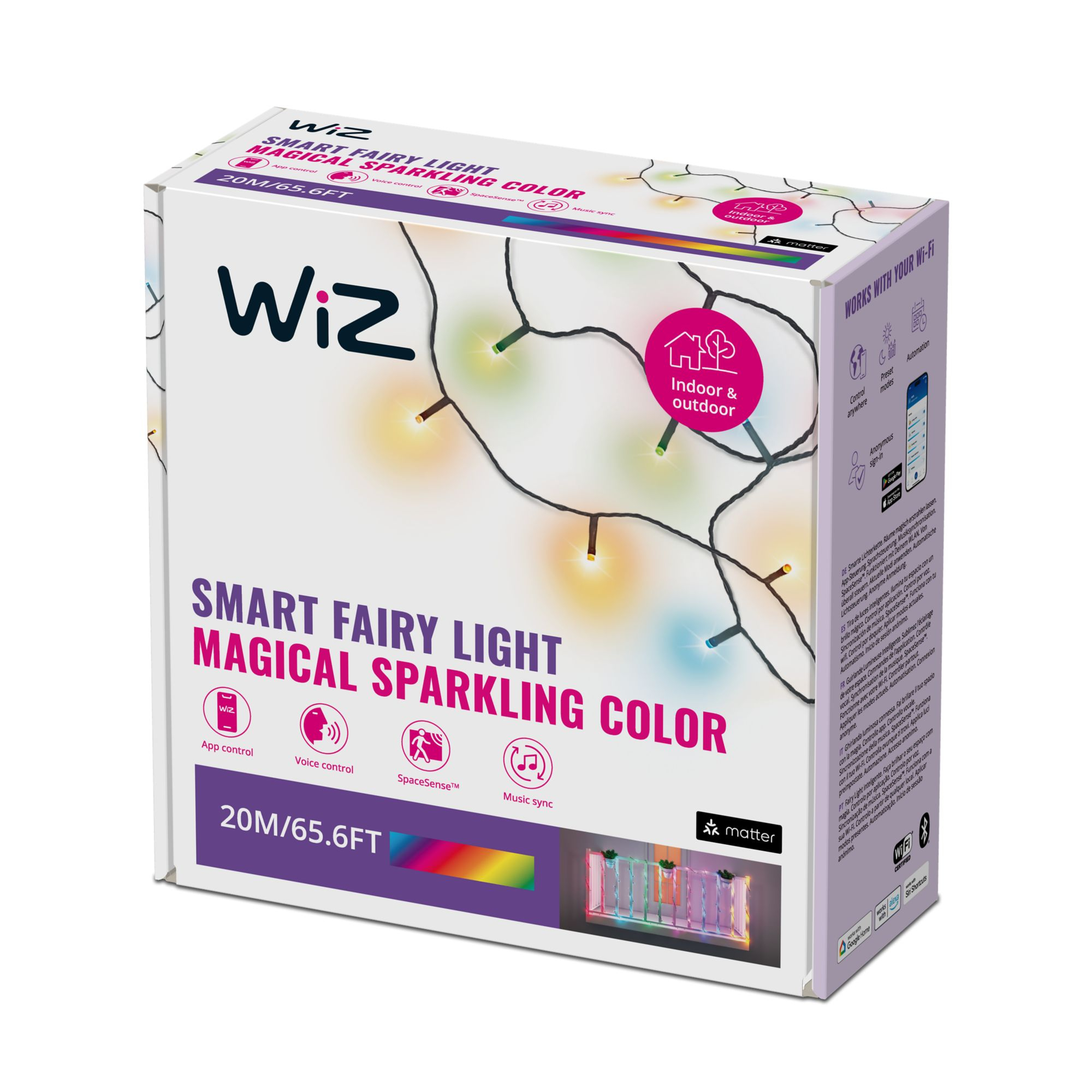WiZ Smart WiFi LED Fairly Light, 20m | 15 W