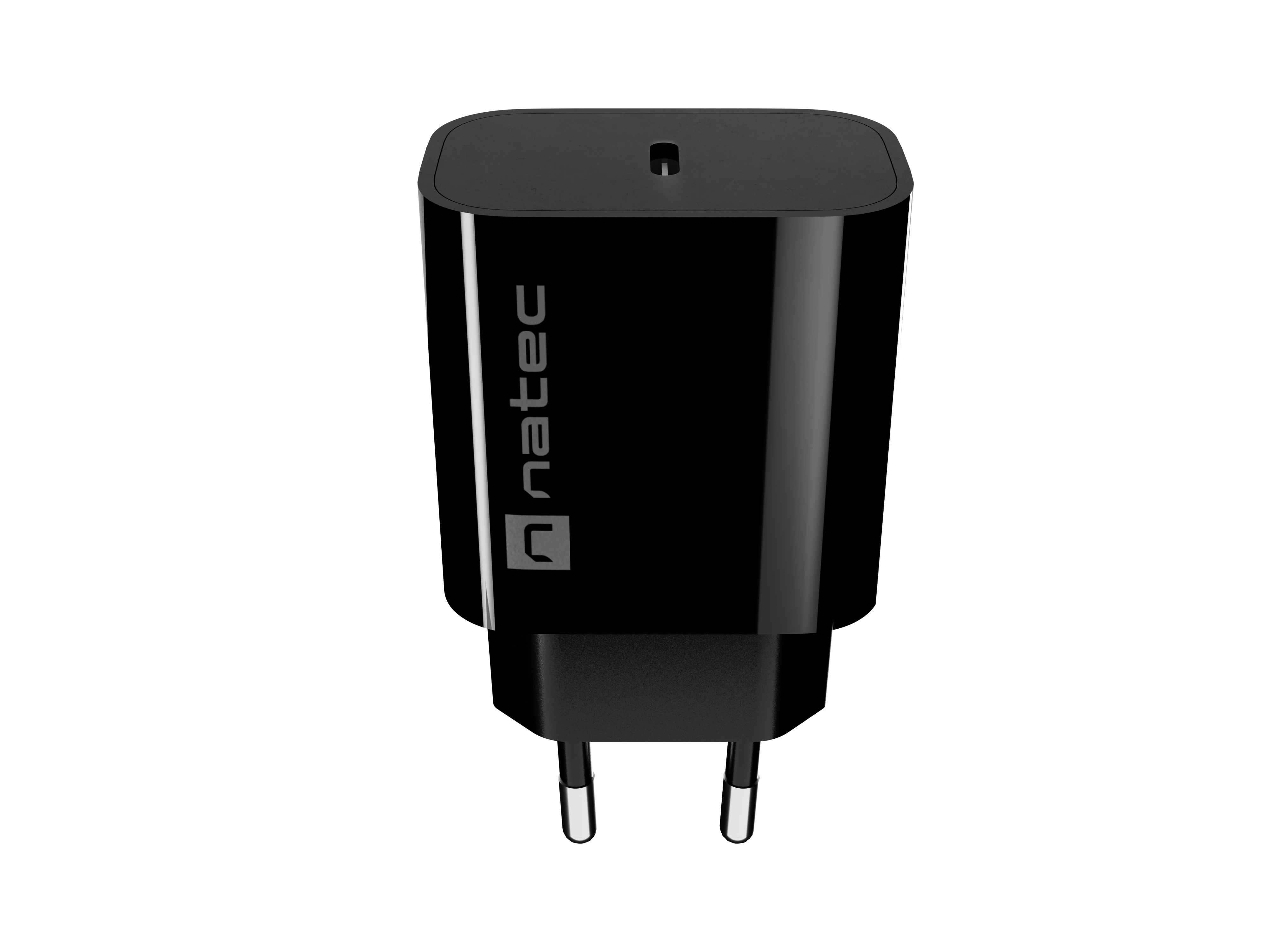 Natec Ribera USB Charger 1X USB-C 20W, Black