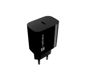 Natec Ribera USB Charger 1X USB-C 20W, Black