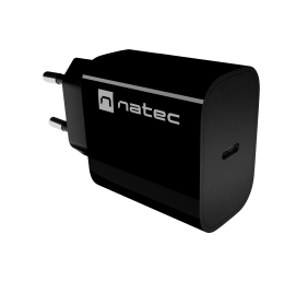 Natec Ribera USB Charger 1X USB-C 20W, Black