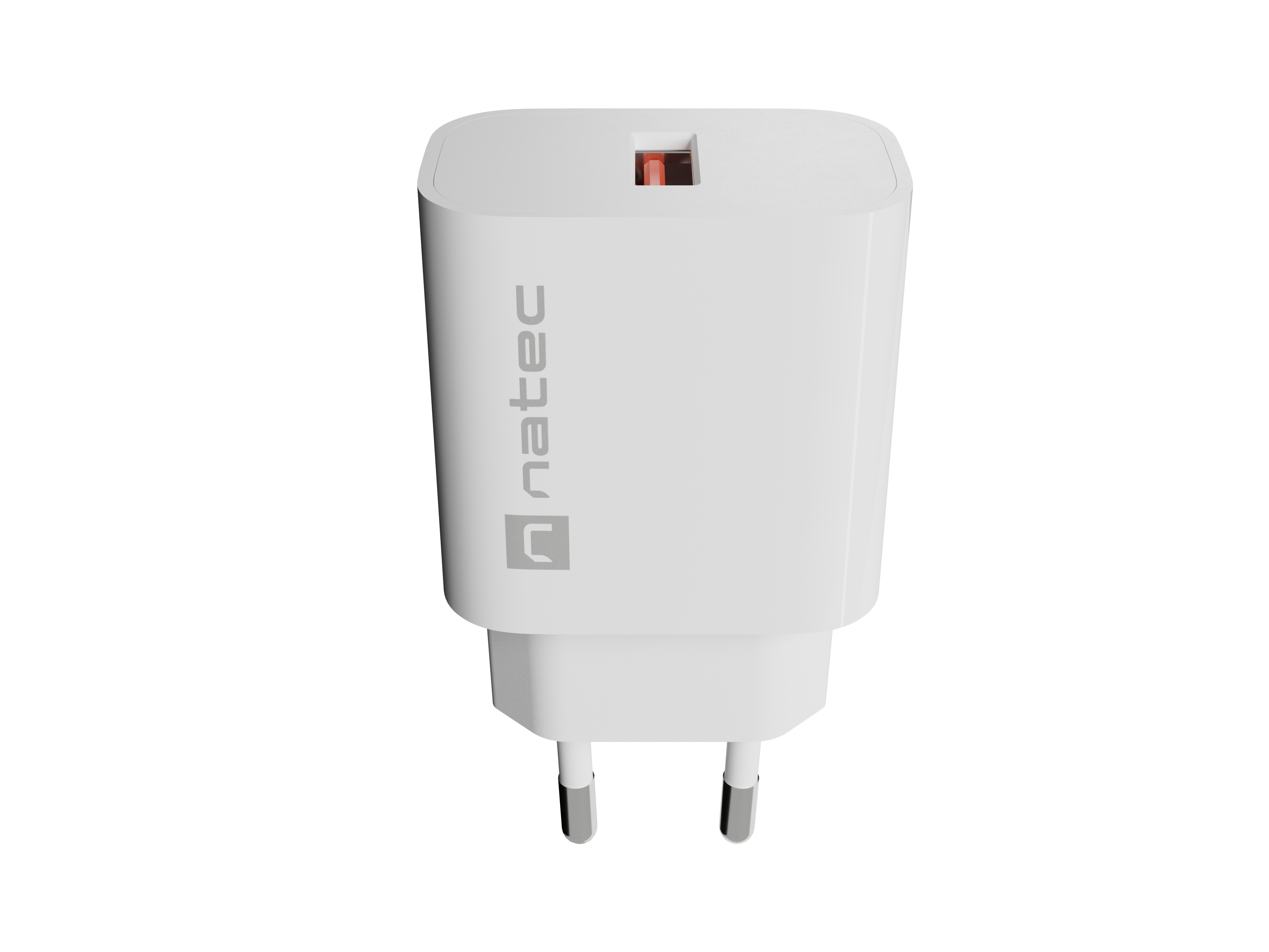Natec Ribera USB Charger 1X USB-A 18W, White