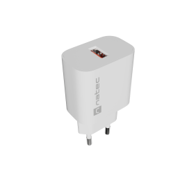 Natec Ribera USB Charger 1X USB-A 18W, White