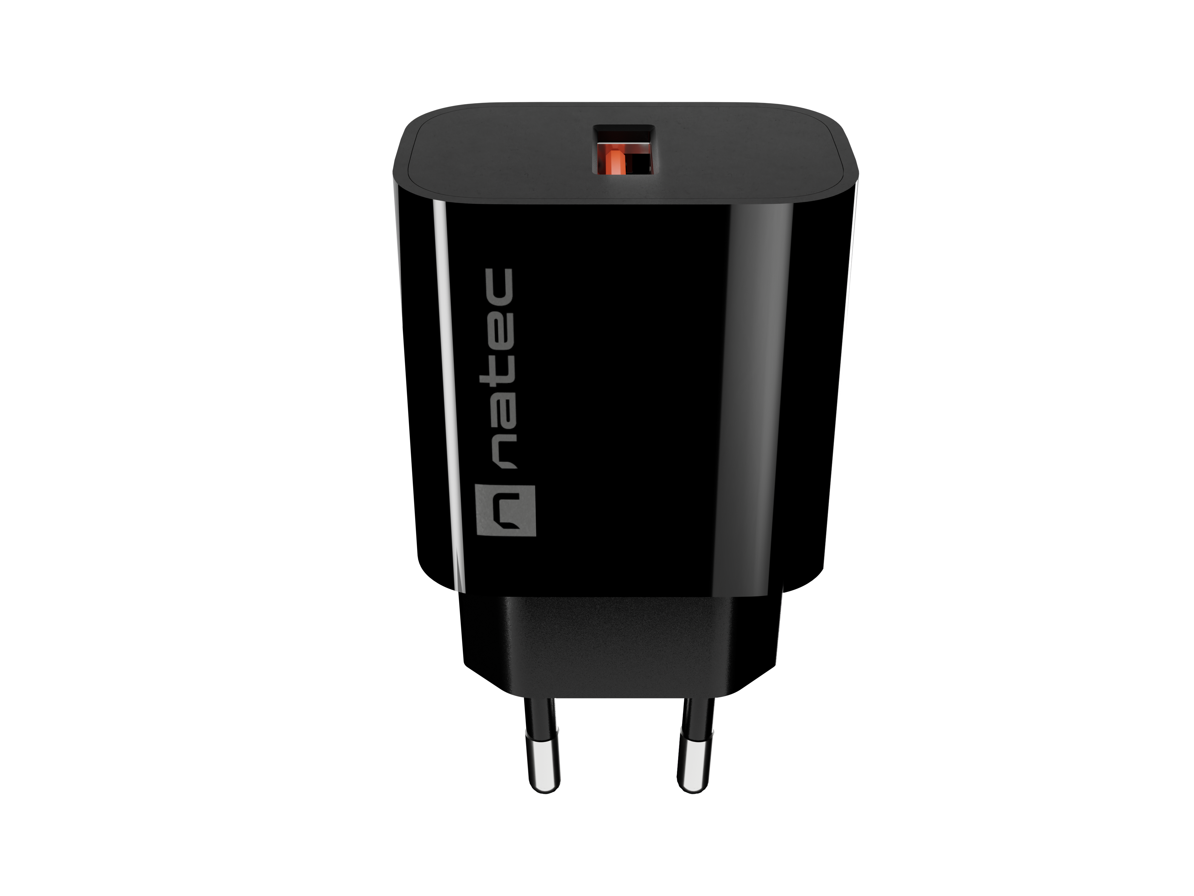 Natec Ribera USB Charger 1X USB-A 18W, Black