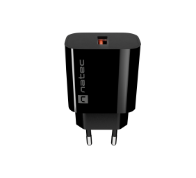 Natec Ribera USB Charger 1X USB-A 18W, Black