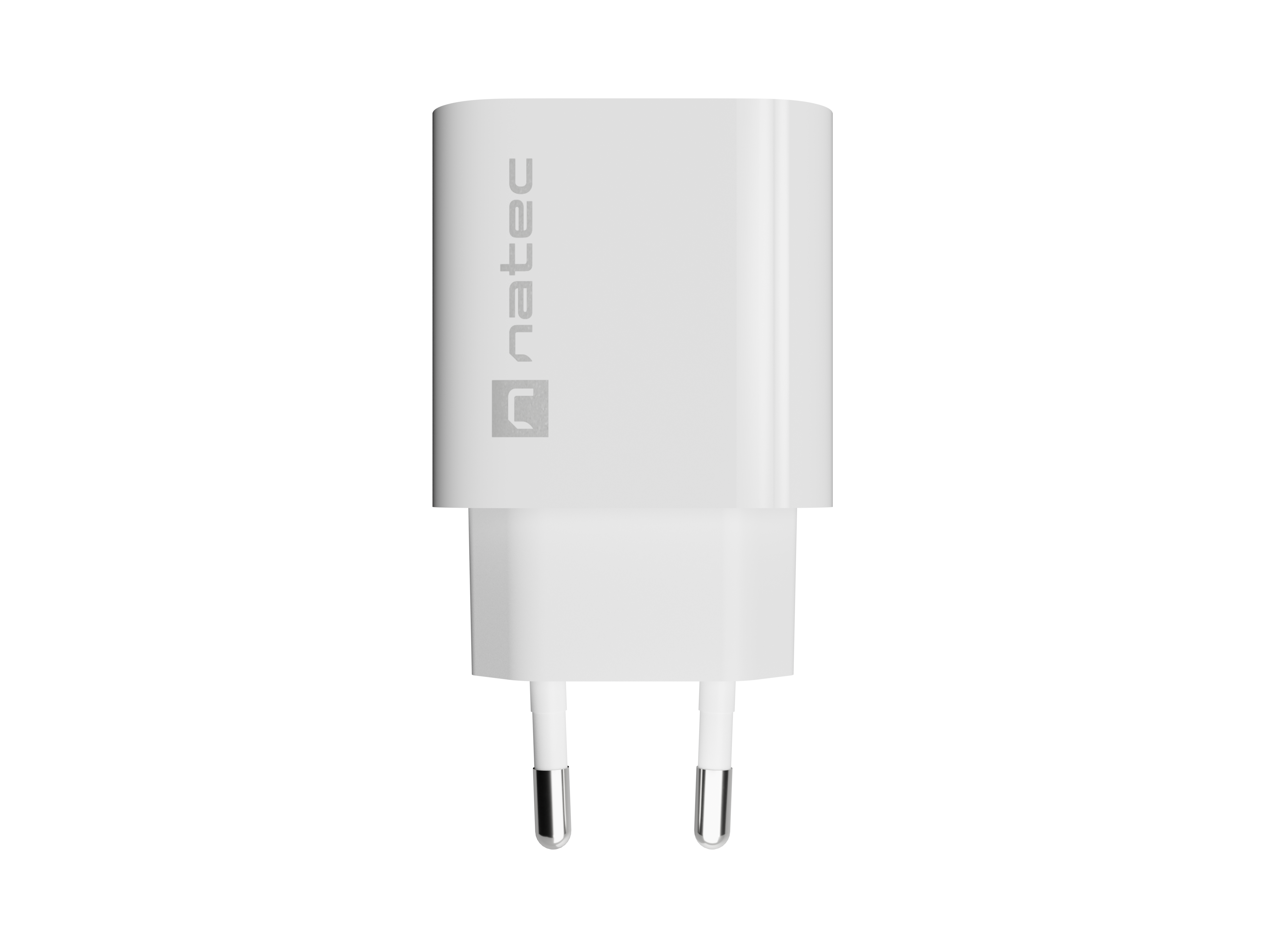 Natec Ribera USB Charger 1X USB-A + 1X USB-C 20W, White