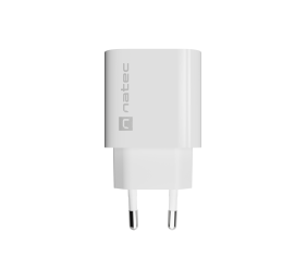 Natec Ribera USB Charger 1X USB-A + 1X USB-C 20W, White
