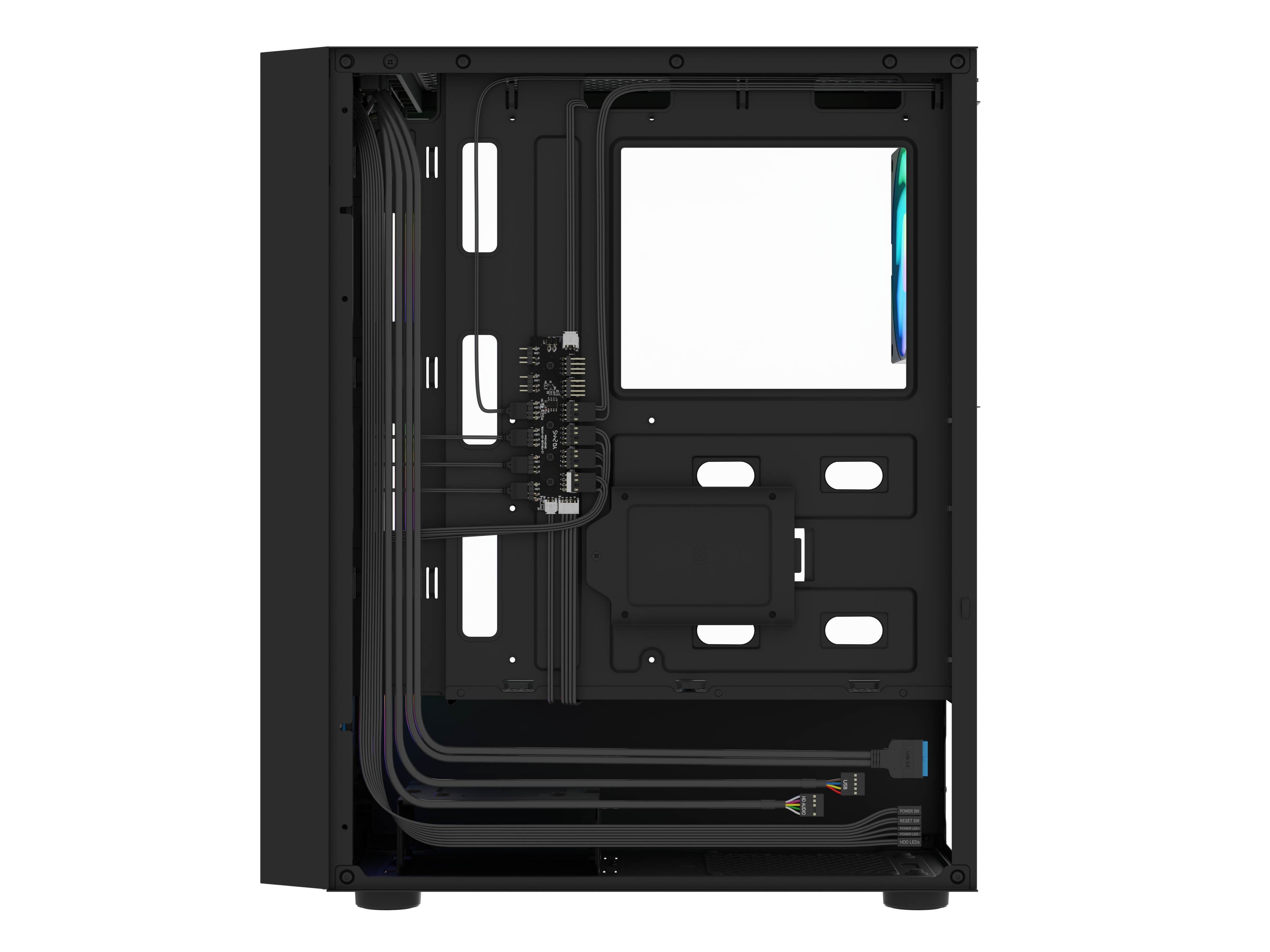 Fury PC Case | SHOBO SH8F ARGB | Black | Midi Tower